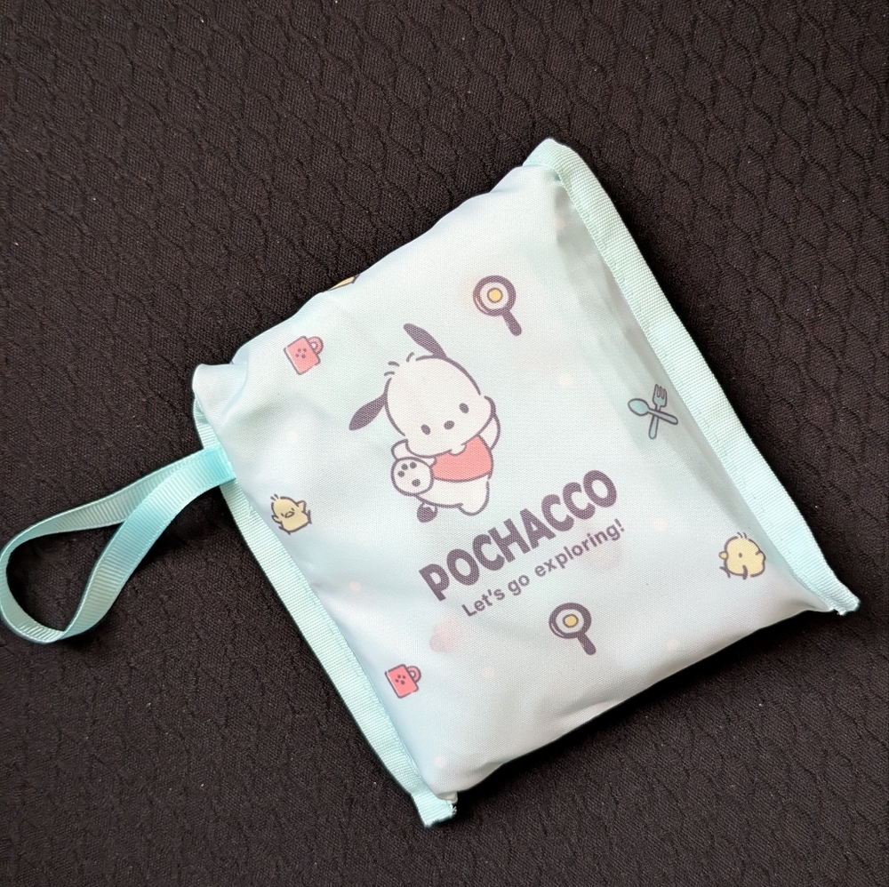 Kids Mint Green Blue Travel Nylon Tote
